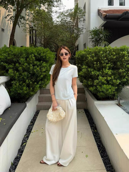 Florene Round Neck Basic Top