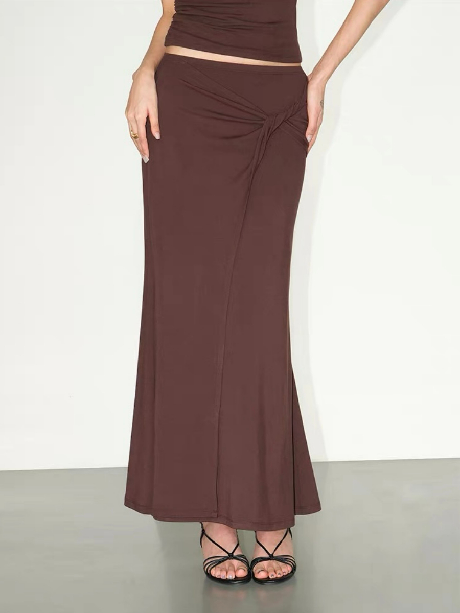 Fabriene Draped Top and Twist Knot Skirt (Top & bottoms sold seperately)