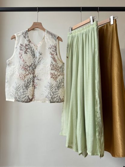 Shuang Sha Organza Oriental Vest (POS)