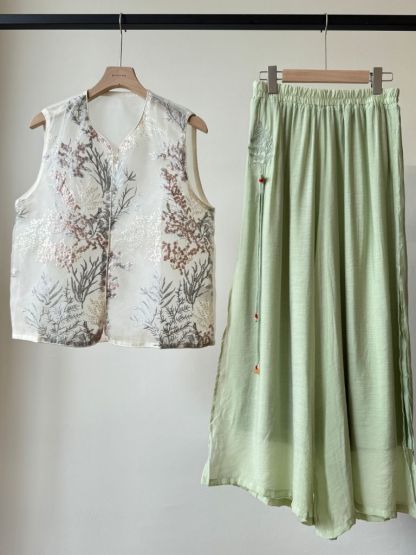 Shuang Sha Organza Oriental Vest (POS)