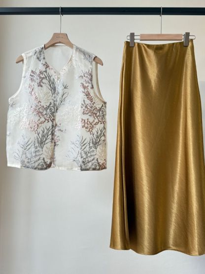 Shuang Sha Organza Oriental Vest (POS)