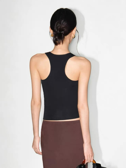 Francetta Shoulder Knot V-Neck Top