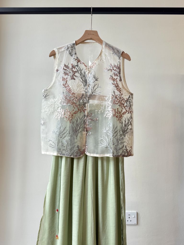 Shuang Sha Organza Oriental Vest (POS)