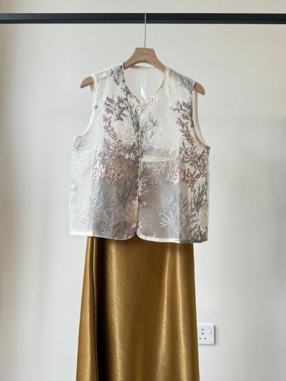 Shuang Sha Organza Oriental Vest (POS)