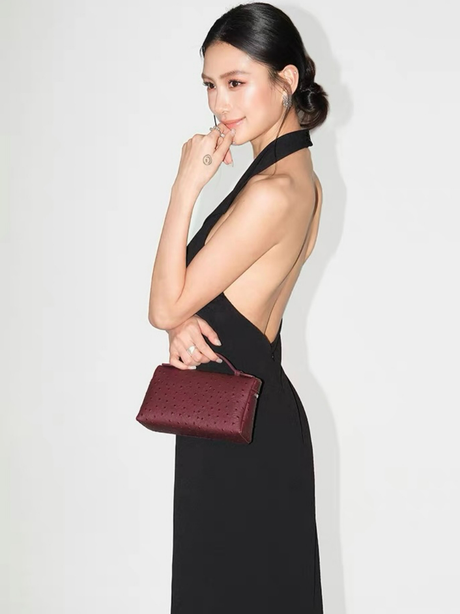 Fawne Halter Collar Low Back Dress