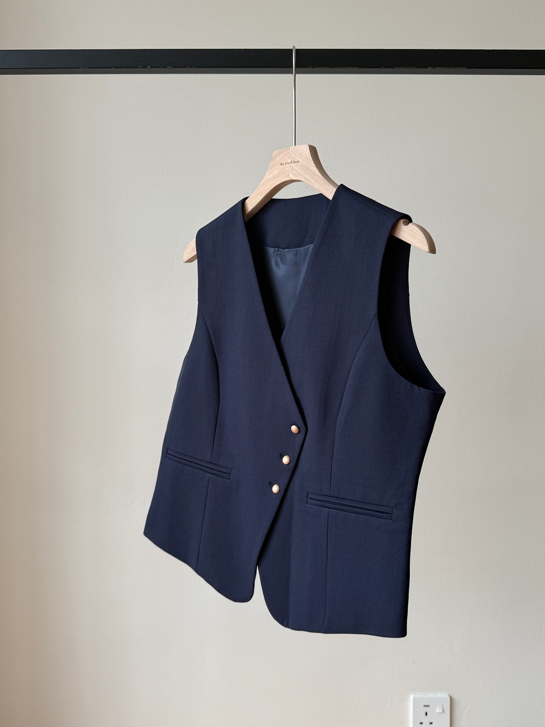 Vicky Asymmetric Button Vest
