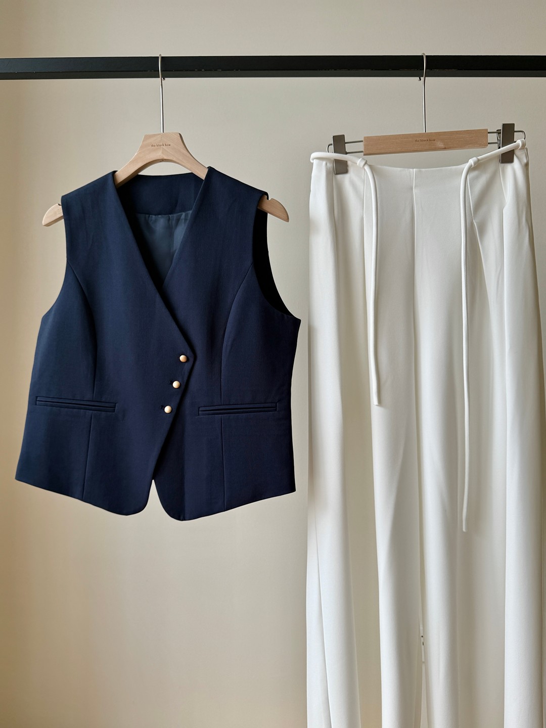 Vicky Asymmetric Button Vest