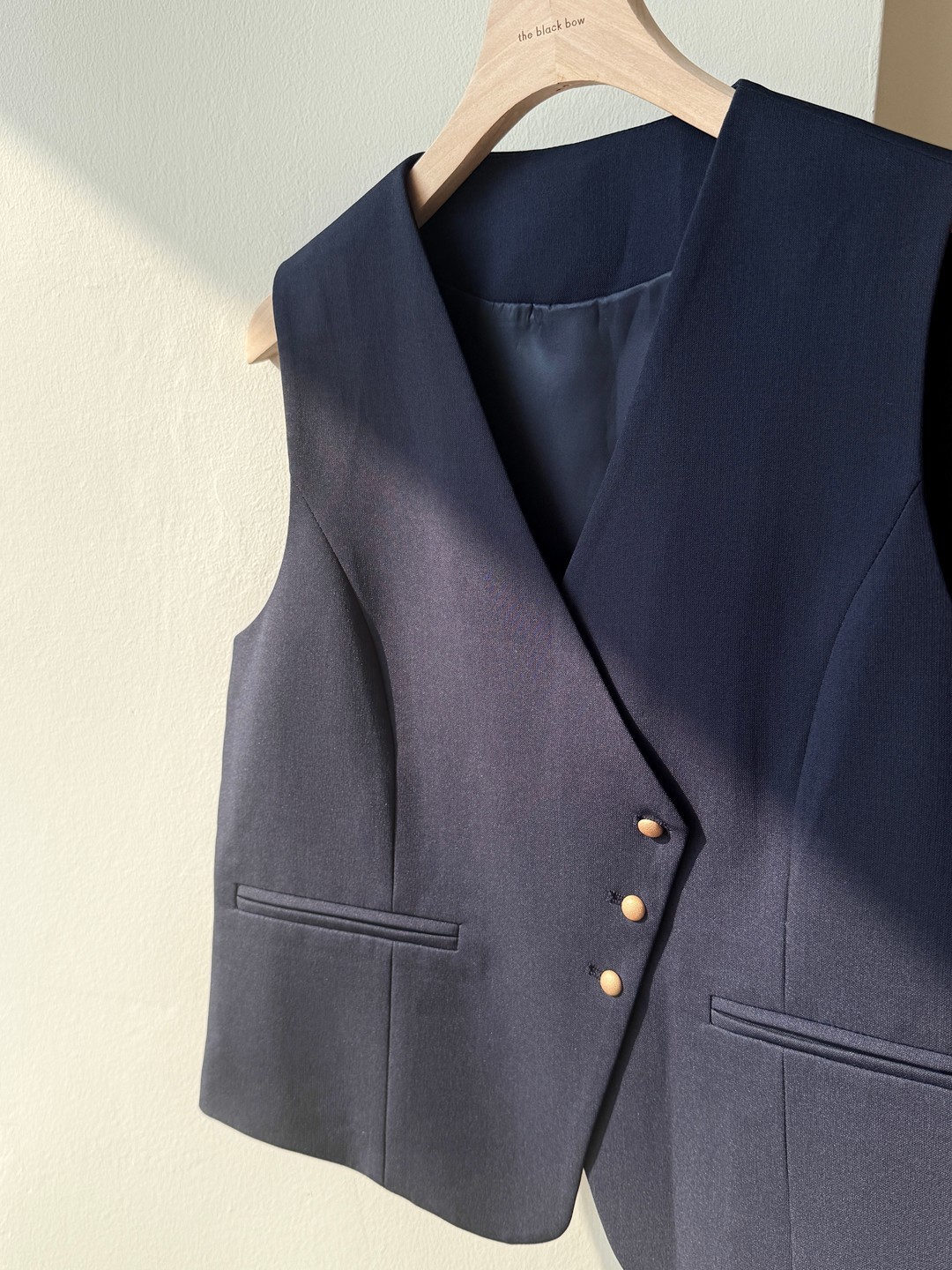 Vicky Asymmetric Button Vest