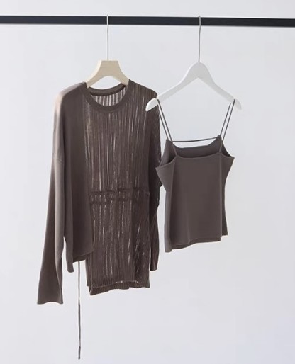 Erin Sheer Knit Top-The Black Bow-