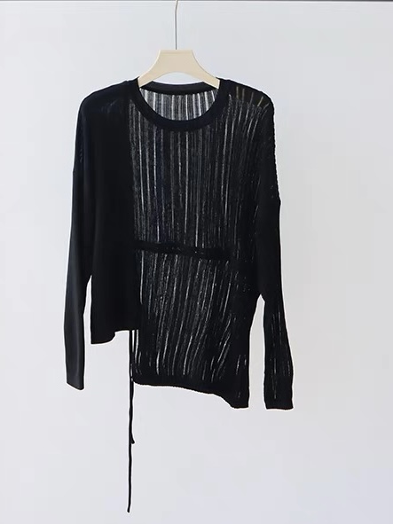 Erin Sheer Knit Top-The Black Bow-