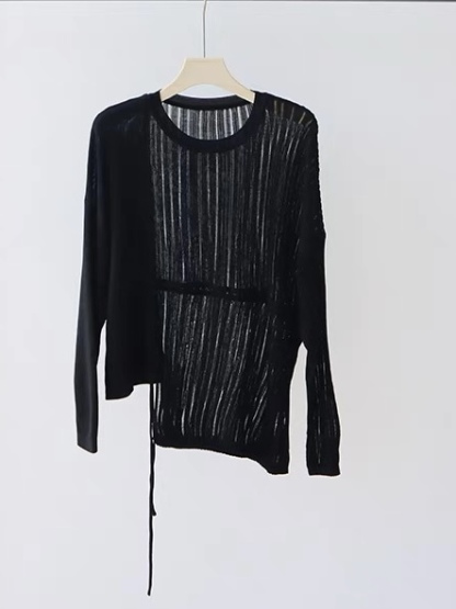 Erin Sheer Knit Top-The Black Bow-