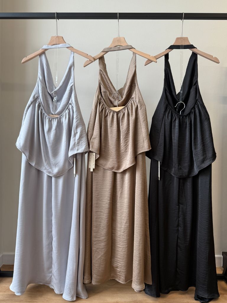 Laken Swing Collar Top & Skirt Set