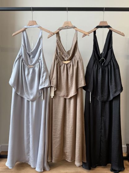 Laken Swing Collar Top & Skirt Set