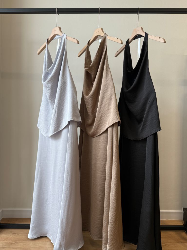 Laken Swing Collar Top & Skirt Set