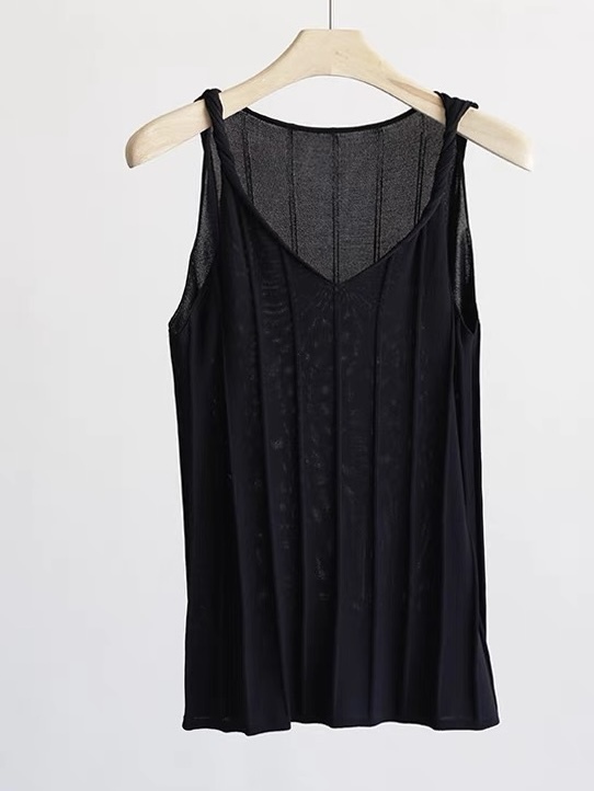 Emmett Twist Knot V-Neck Knit Top-The Black Bow-