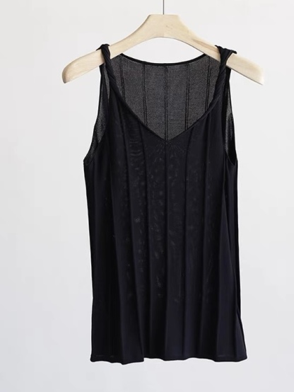 Emmett Twist Knot V-Neck Knit Top-The Black Bow-