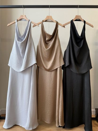 Laken Swing Collar Top & Skirt Set