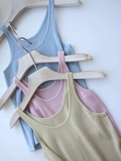 Eva Lyocell Knit Singlet-The Black Bow-
