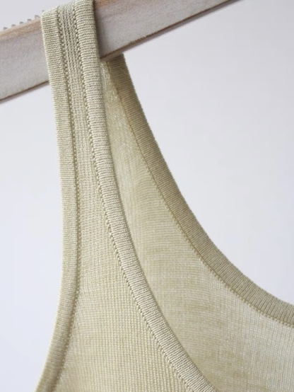 Eva Lyocell Knit Singlet-The Black Bow-