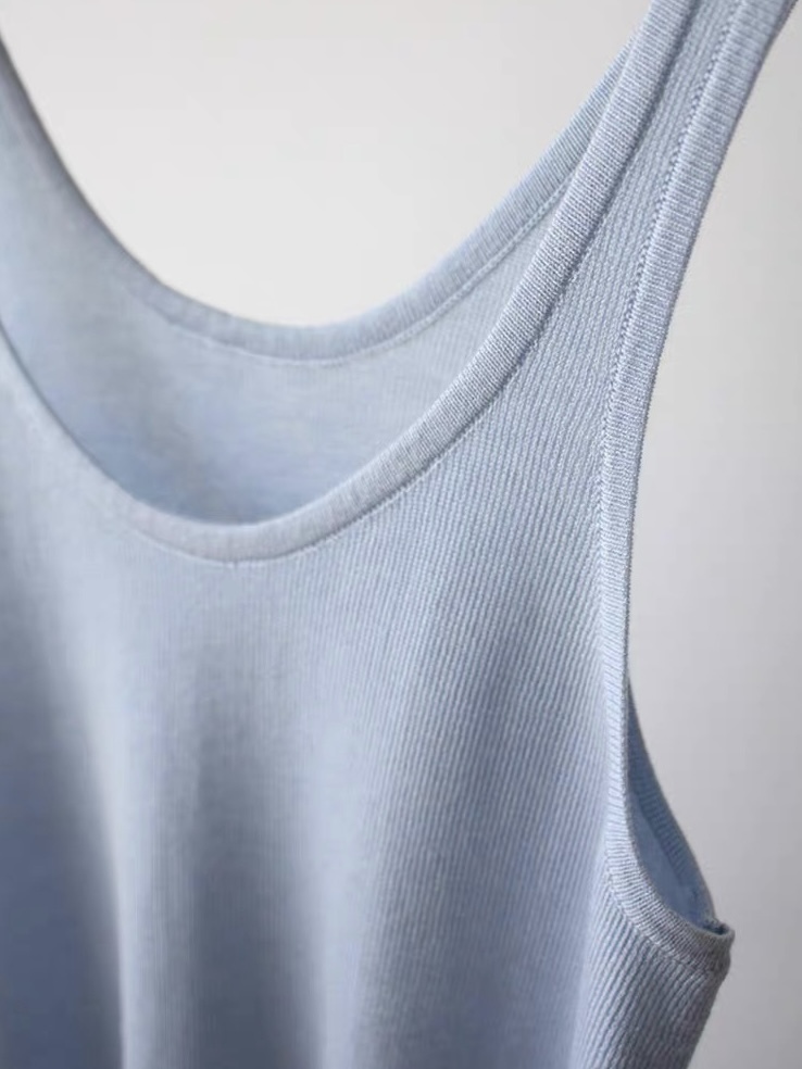 Eva Lyocell Knit Singlet-The Black Bow-