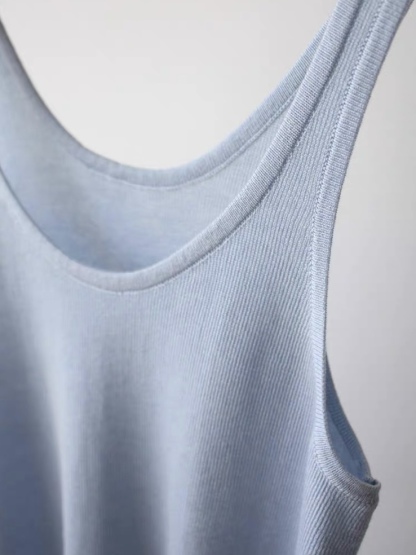 Eva Lyocell Knit Singlet-The Black Bow-