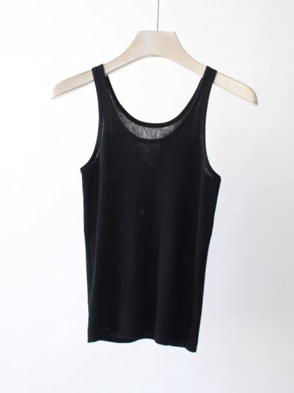 Eva Lyocell Knit Singlet-The Black Bow-