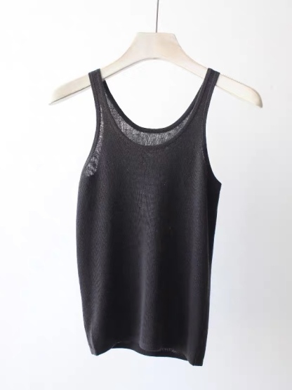 Eva Lyocell Knit Singlet-The Black Bow-