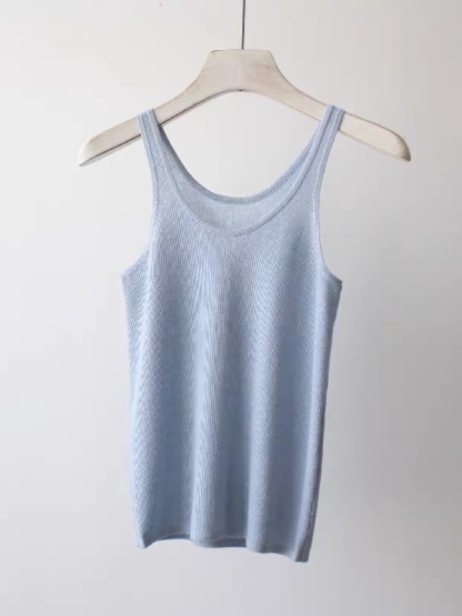 Eva Lyocell Knit Singlet-The Black Bow-