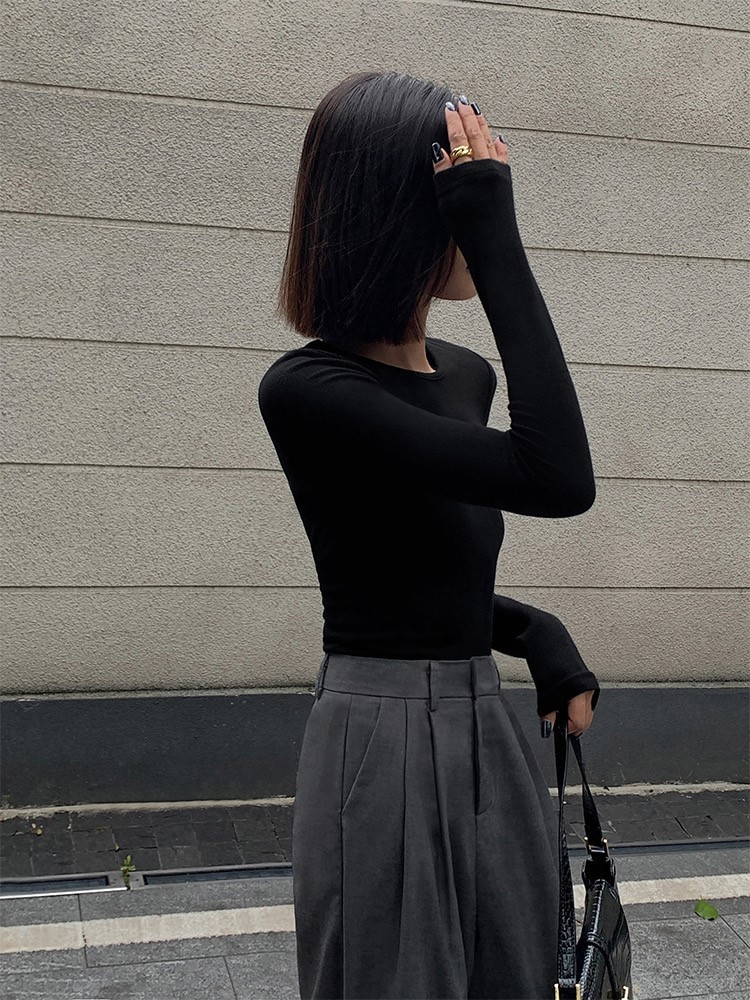 Vaness High Waist Straight Leg Pants-The Black Bow-