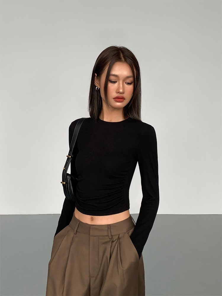 Vaness High Waist Straight Leg Pants-The Black Bow-