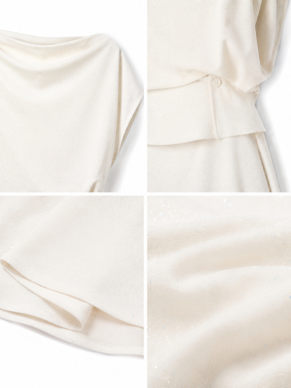 Draped-Waist Top & Skirt Set (Sold seperately)