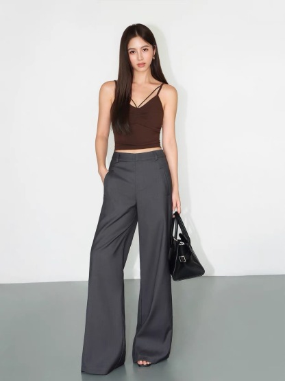 Joziah Straight Cut Pants-The Black Bow-