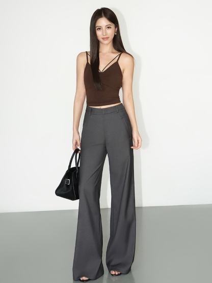 Joziah Straight Cut Pants-The Black Bow-