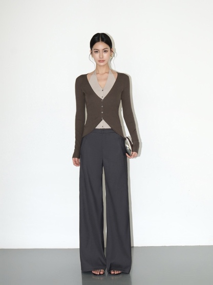 Joziah Straight Cut Pants-The Black Bow-