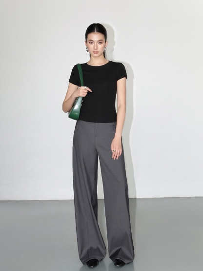 Joziah Straight Cut Pants-The Black Bow-