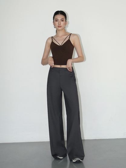 Joziah Straight Cut Pants-The Black Bow-