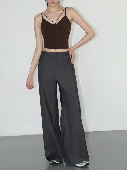 Joziah Straight Cut Pants-The Black Bow-