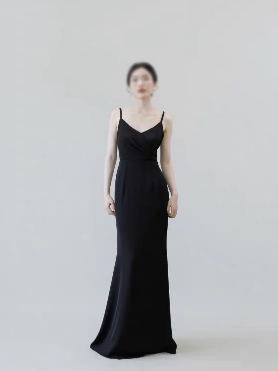 Lily Side Ruched Dinner Dress (Discounted-S size)