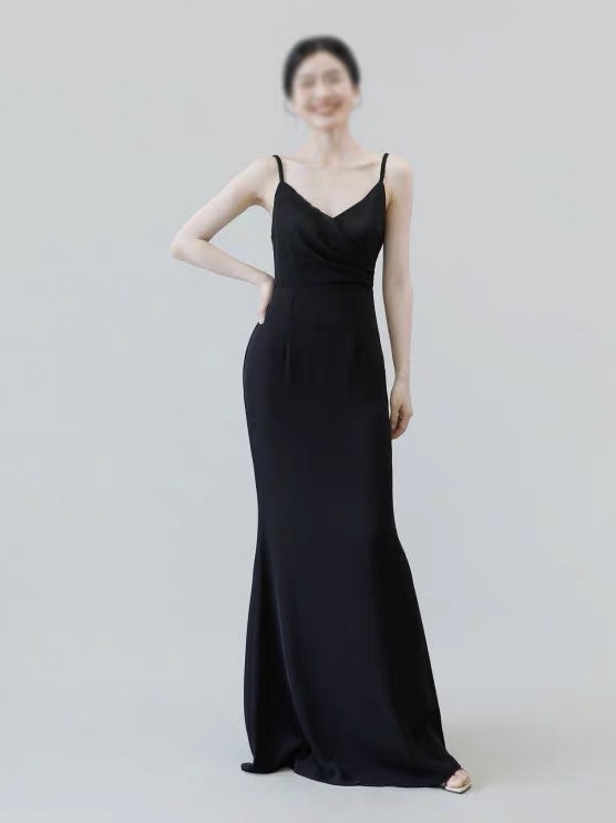 Lily Side Ruched Dinner Dress (Discounted-S size)