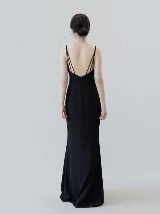 Lily Side Ruched Dinner Dress (Discounted-S size)