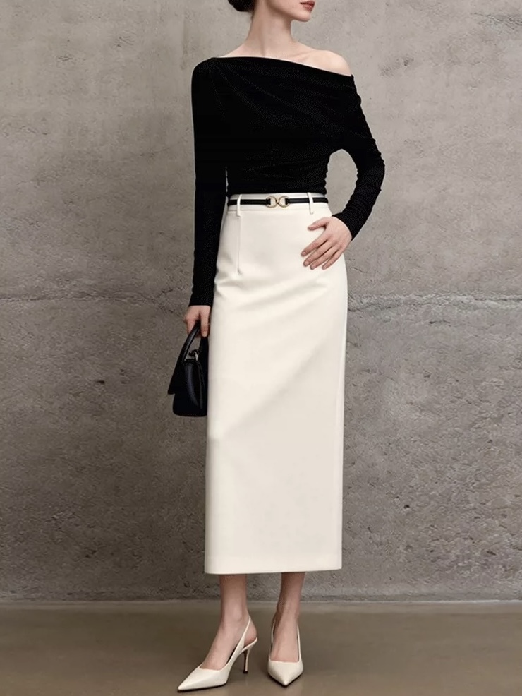 Lydia Back Slit OL Skirt (Discounted-M size)