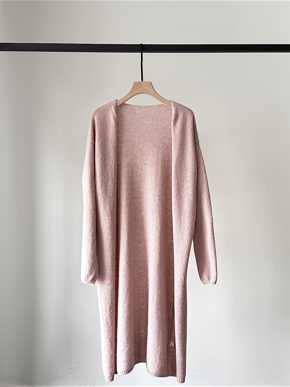 Egena Long Cardigan (Discounted-Free size)-The Black Bow-