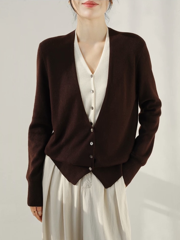Ogna Fake Two Piece Knit Cardigan (Discounted-Free size)