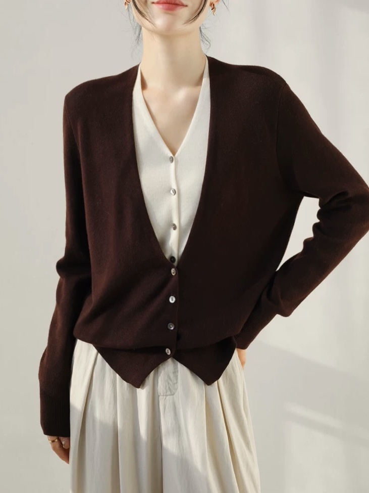 Ogna Fake Two Piece Knit Cardigan (Discounted-Free size)