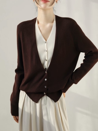 Ogna Fake Two Piece Knit Cardigan (Discounted-Free size)