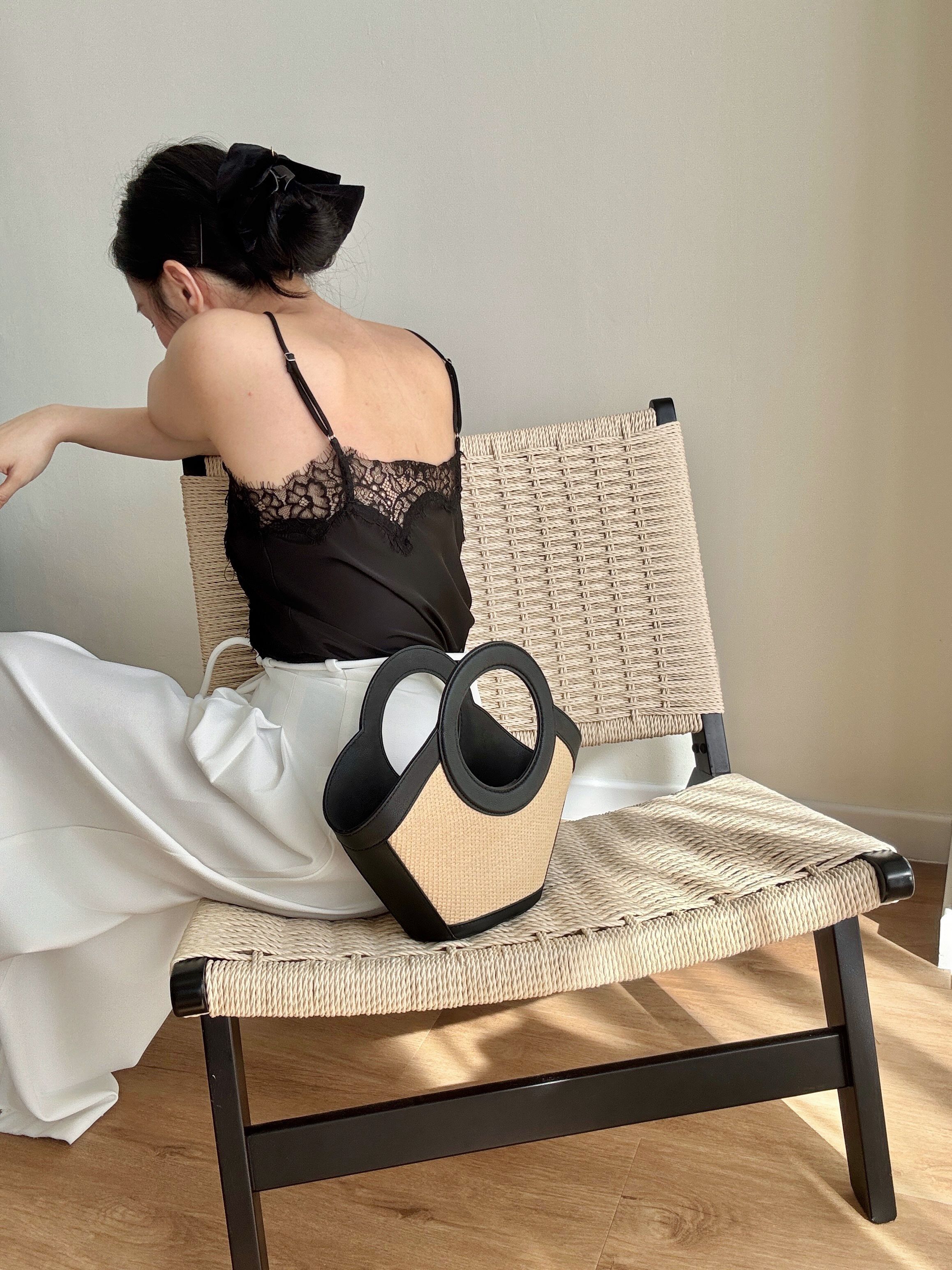 Veera Asymmetric Lacey Cami Top