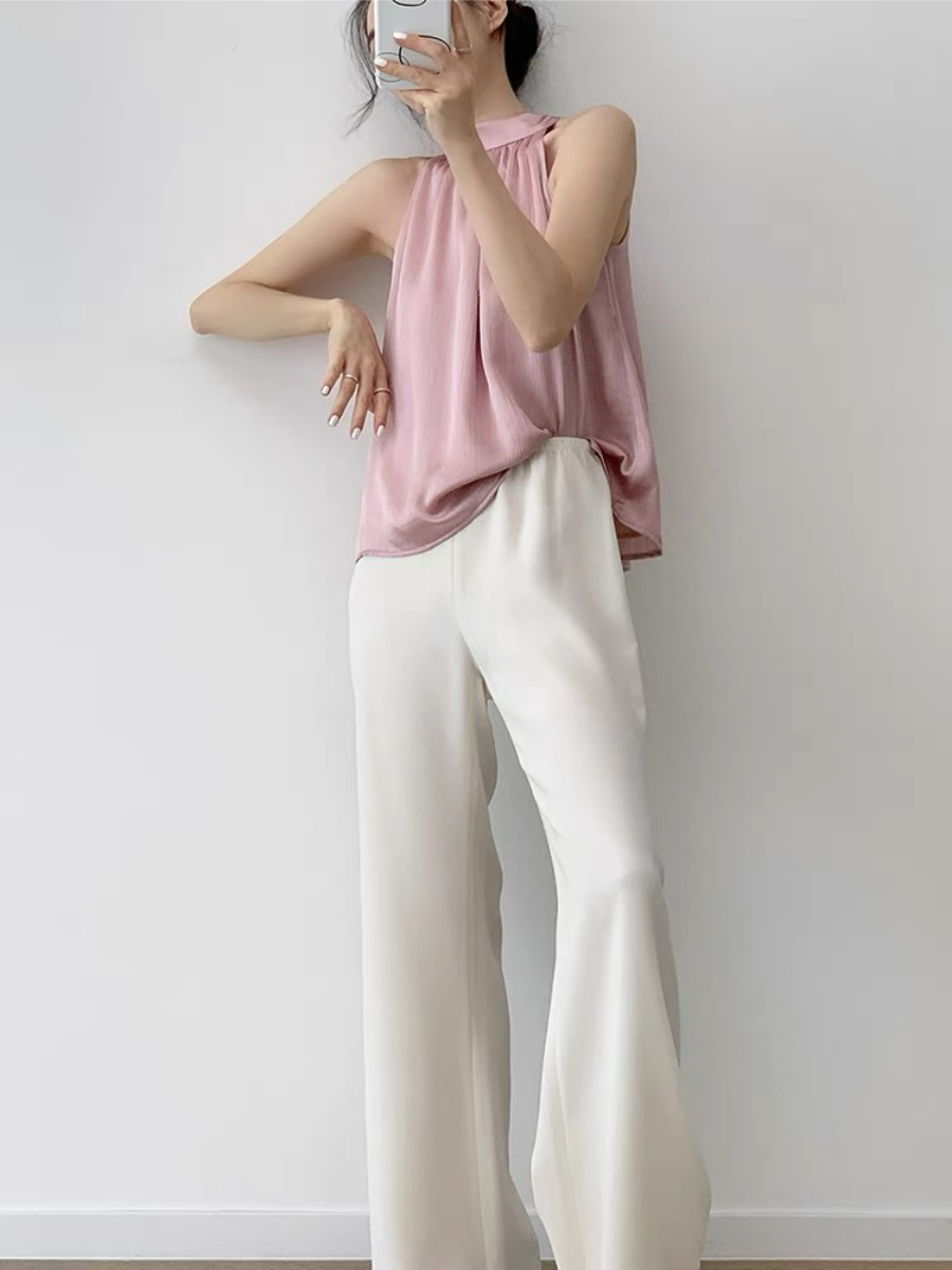 Niko Halter Neck Top-The Black Bow-