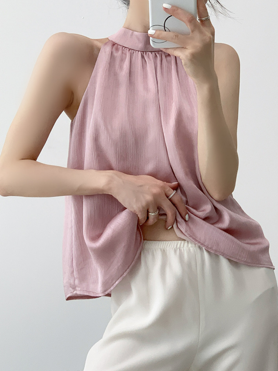 Niko Halter Neck Top-The Black Bow-