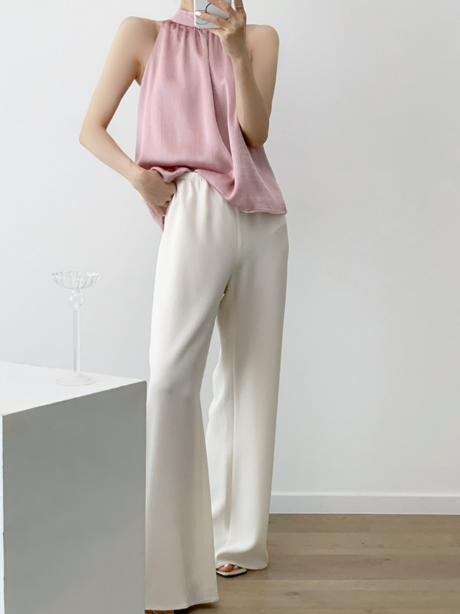 Niko Halter Neck Top-The Black Bow-