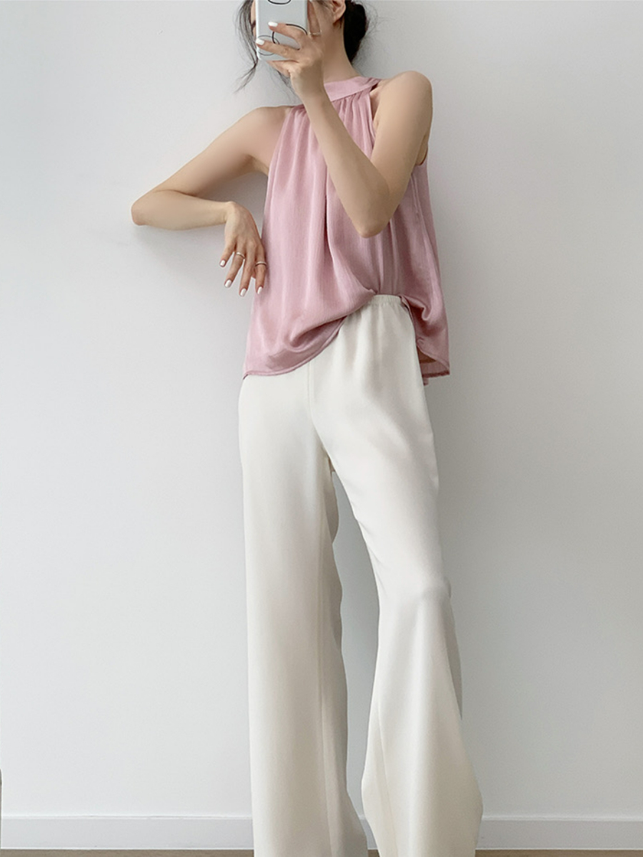 Niko Halter Neck Top-The Black Bow-